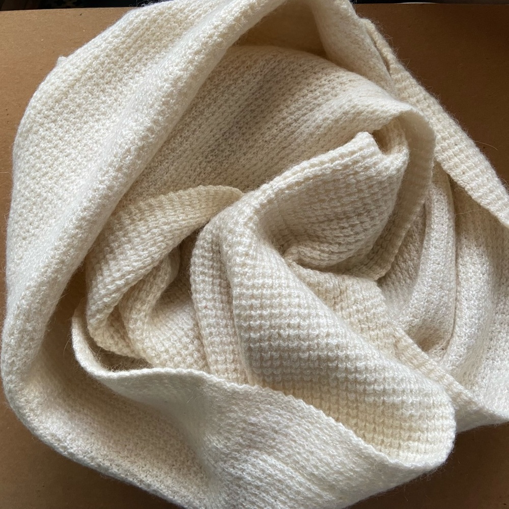 J. Crew Factory Cream Knit infinity Scarf